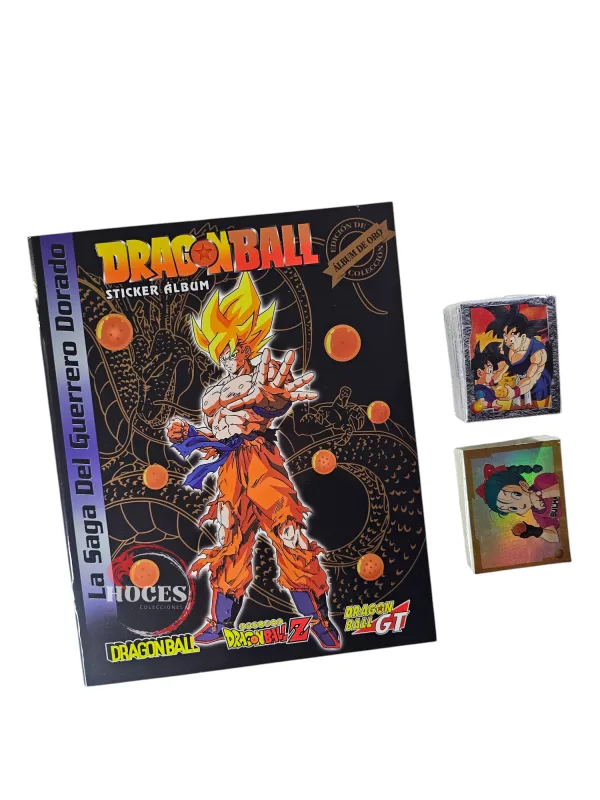 Álbum Dragon Ball Guerrero Dorado Tapa Negra Completo a Pegar