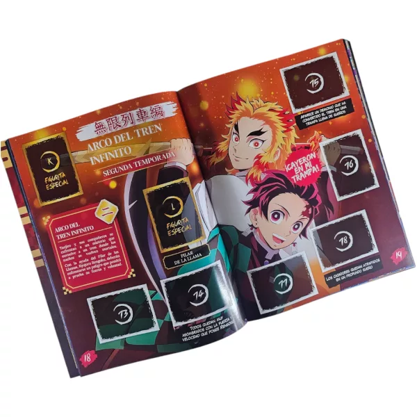 Álbum Demon Slayer Saga Completo A Pegar - Imagen 2